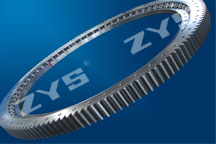 Single-row four point contact ball slewing bearings